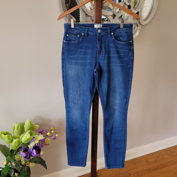 NWOT Acne Studios Skin 5 Ocean Skinny Jeans US 30/32 - Picture 1 of 9